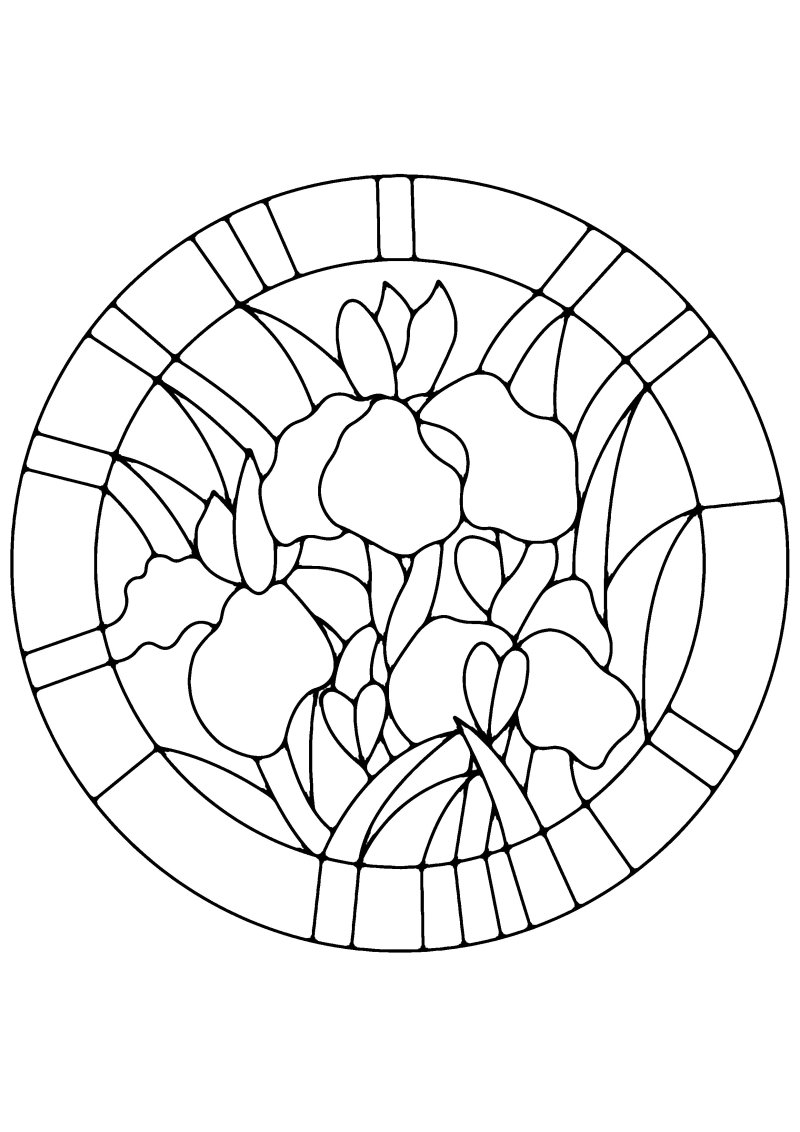 Fleurs 038 - motif à imprimer