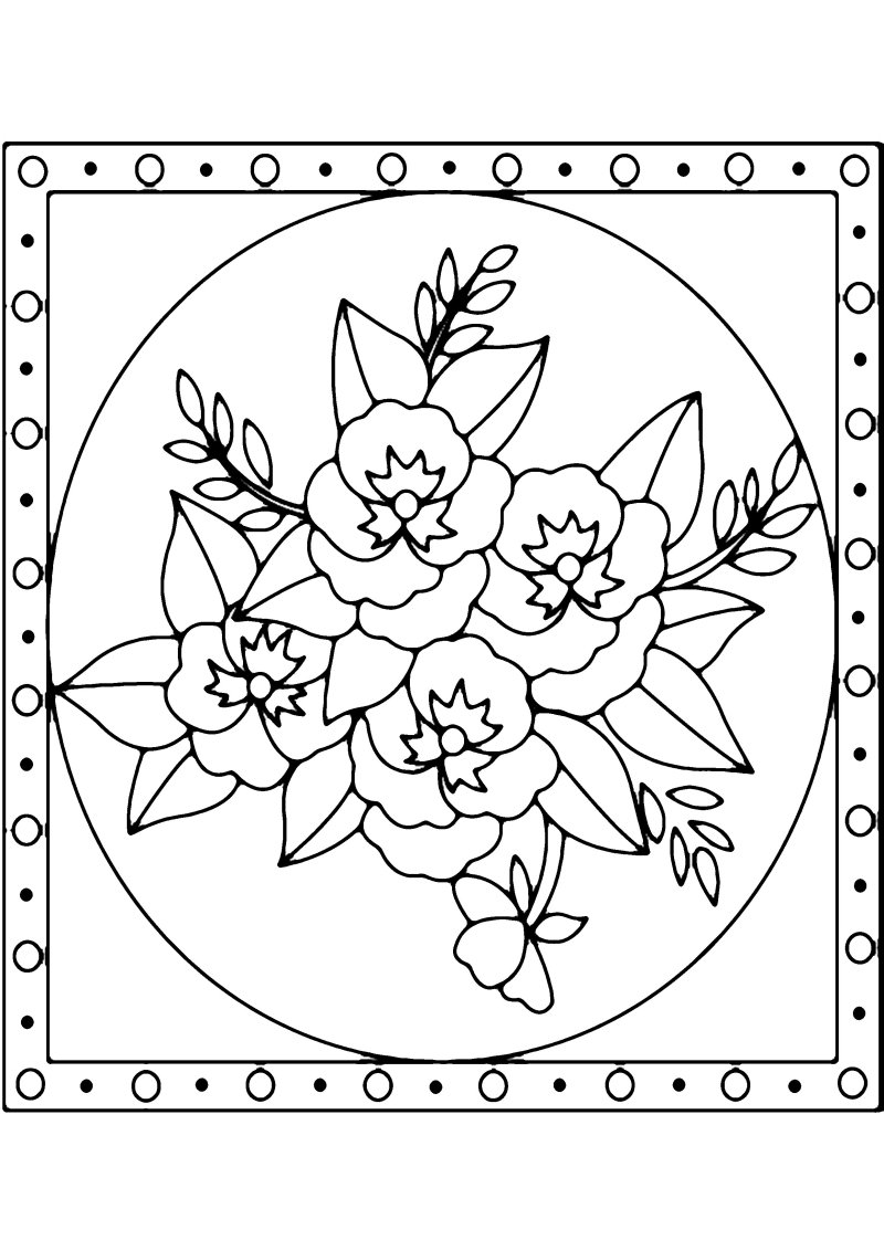 Fleurs 039 - motif à imprimer