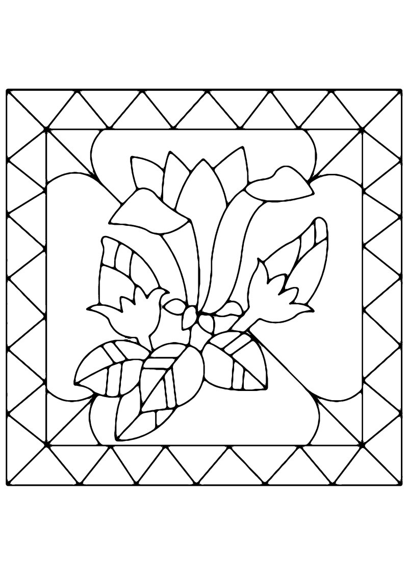 Fleurs 040 - motif à imprimer