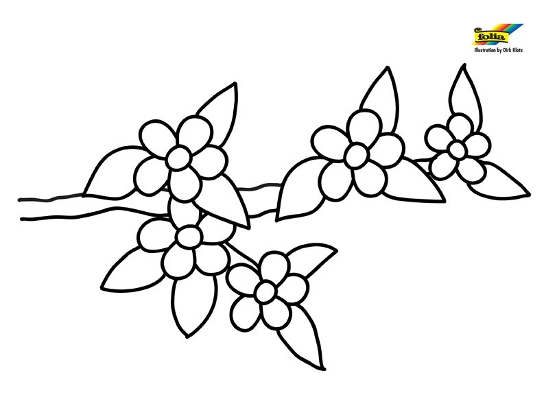 Fleurs 043 - motif à imprimer