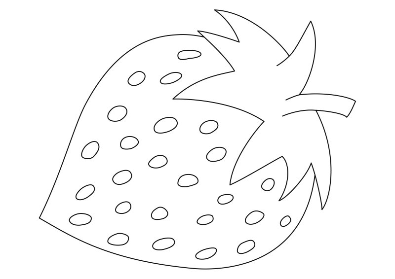 Fraise 02 - motif à imprimer