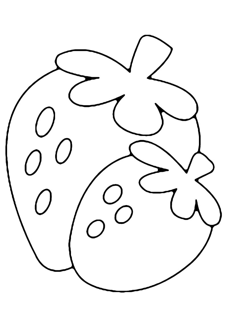 Fraises 01 - motif à imprimer