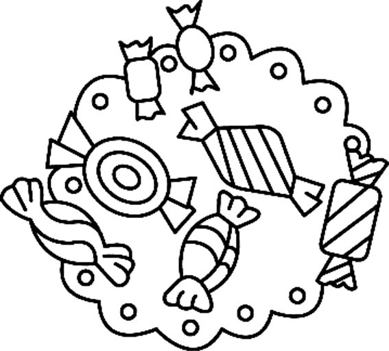 Coloriage de friandises