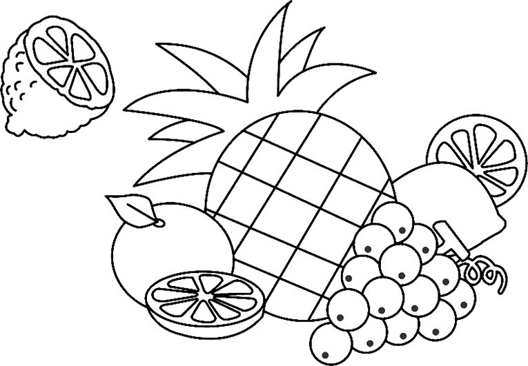 Fruits 01 - motif à imprimer