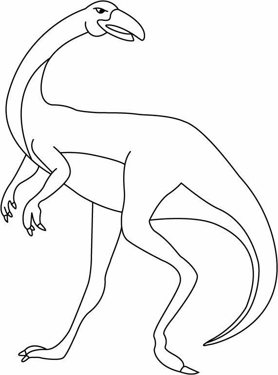 Gallimimus - motif à imprimer
