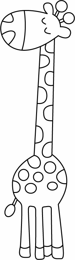 Girafe 01 - motif à imprimer