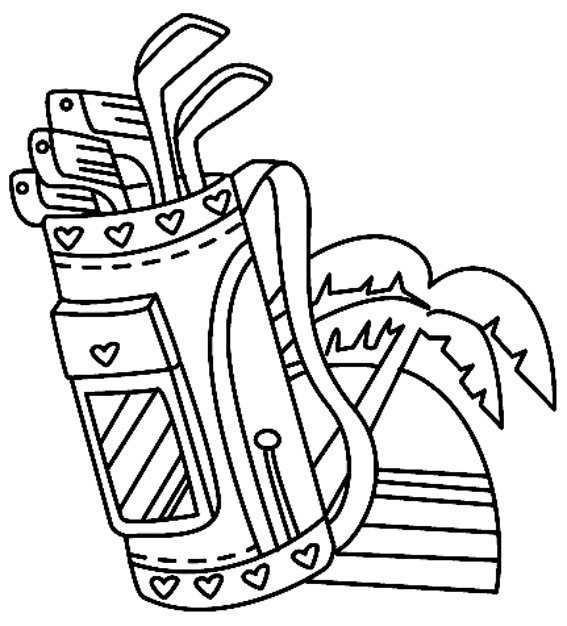 Golf 01 - motif à imprimer
