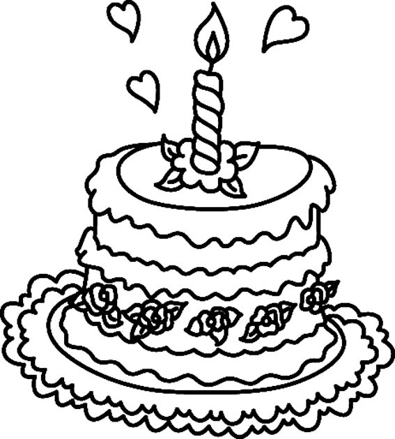 Gâteau 02 - motif à imprimer