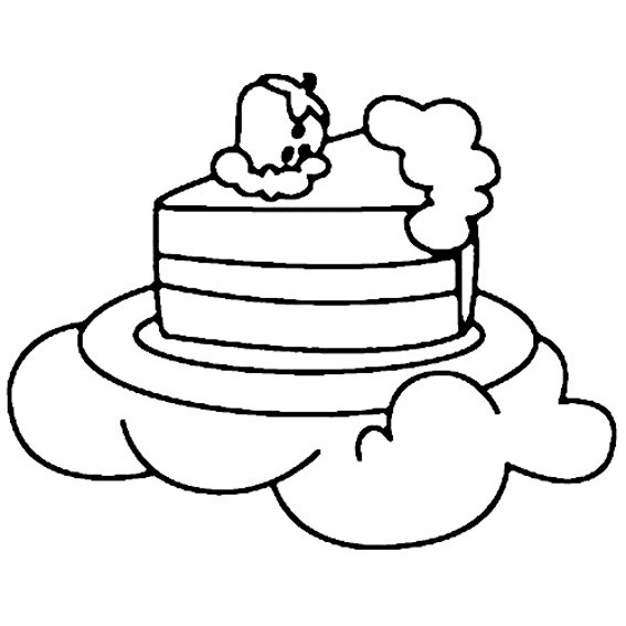 Gâteau 05 - motif à imprimer