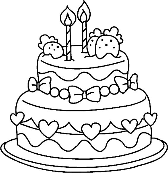 Gâteau 09 - motif à imprimer
