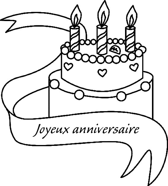 Gâteau 18 - motif à imprimer