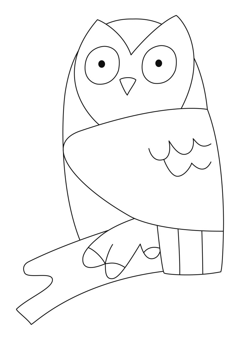Hibou 02 - motif à imprimer