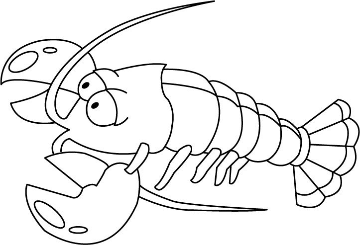 Langouste 01 - motif à imprimer