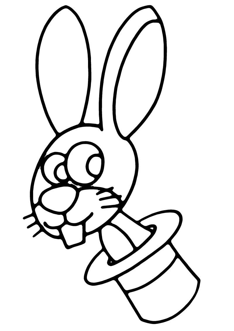 Lapin 01 - motif à imprimer