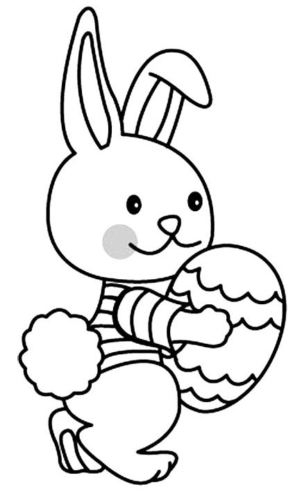 Lapin 02 - motif à imprimer