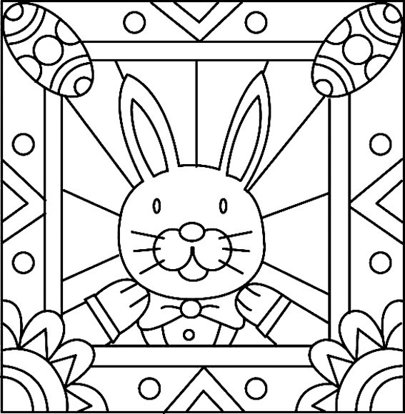 Lapin 28 - motif à imprimer