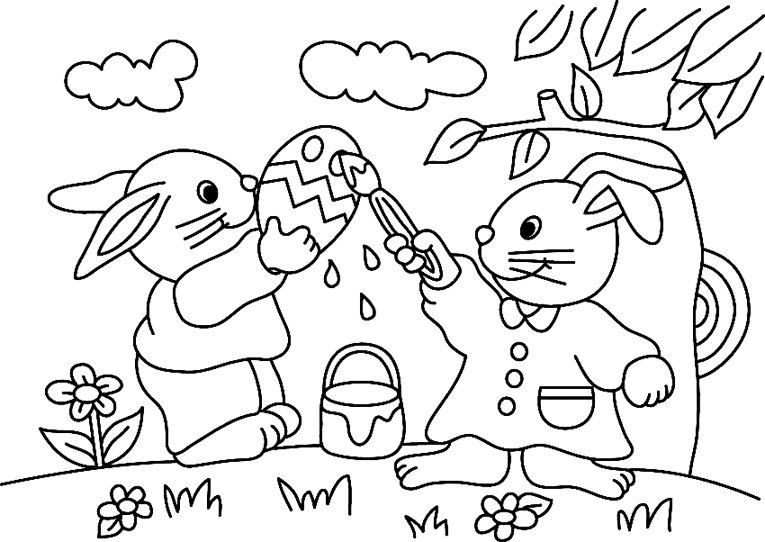 Lapin 33 - motif à imprimer