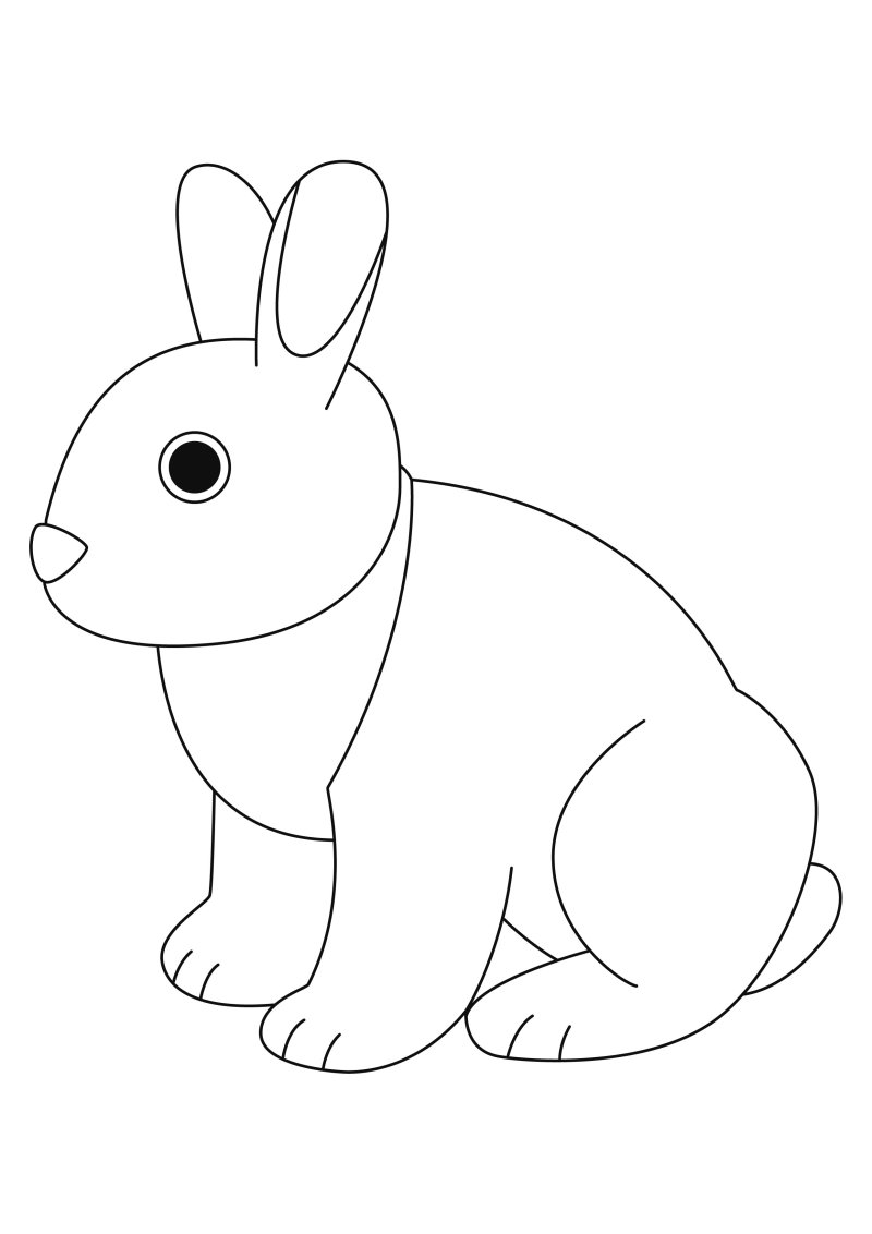 Lapin 46 - motif à imprimer