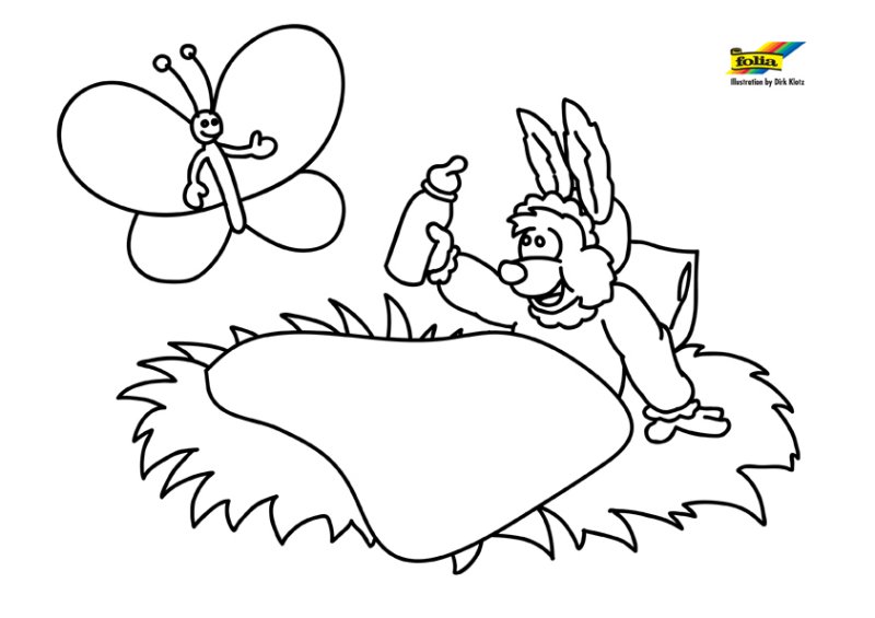Lapin 72 - motif à imprimer