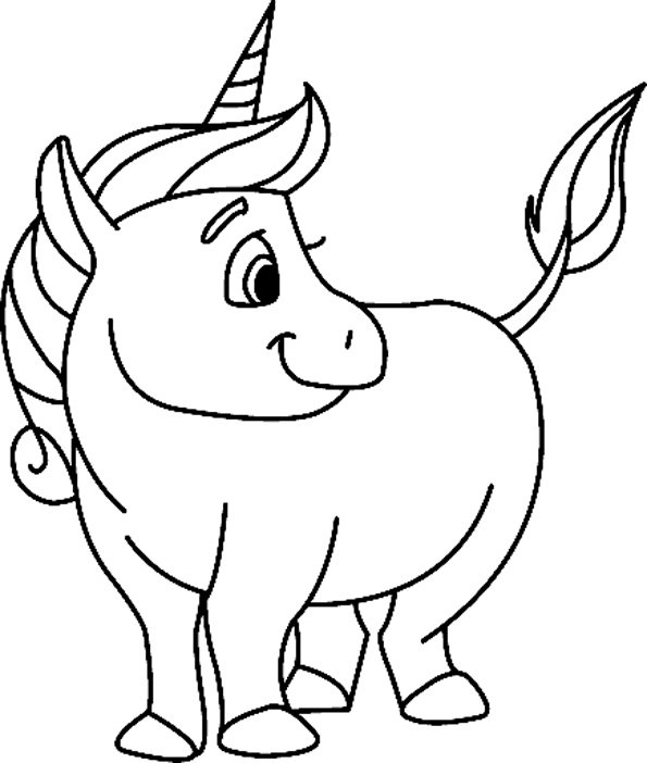 Licorne 01 - motif à imprimer