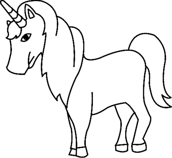 Licorne 02 - motif à imprimer