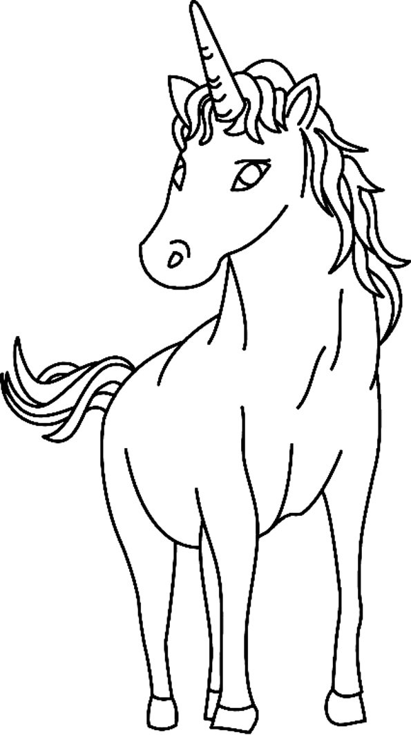 Licorne 04 - motif à imprimer