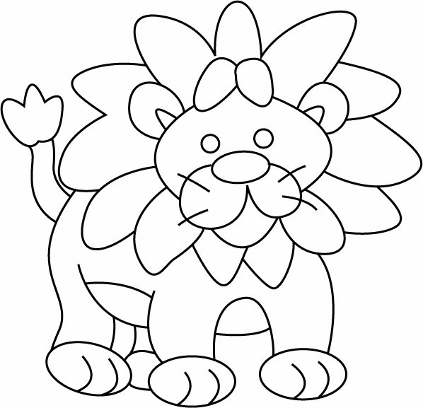 Lion 01 - motif à imprimer