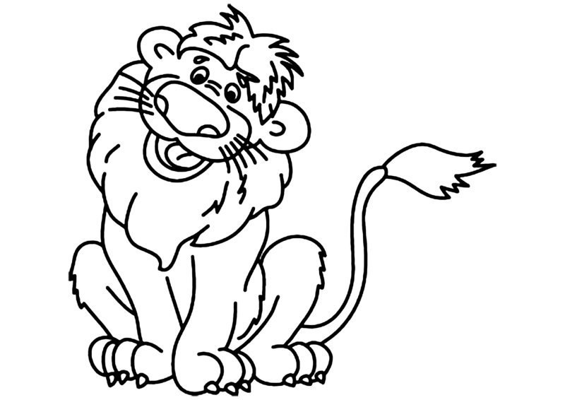 Lion 03 - motif à imprimer