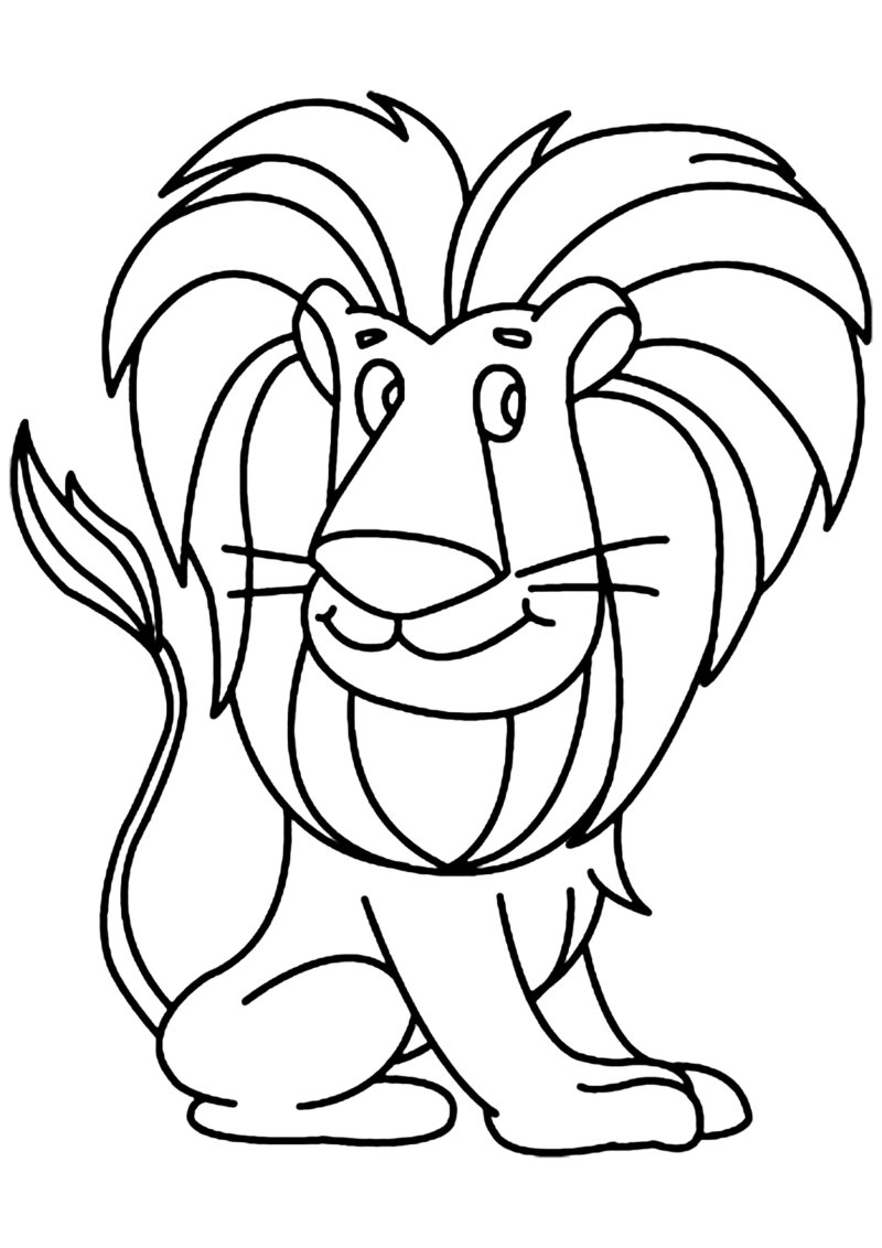 Lion 04 - motif à imprimer