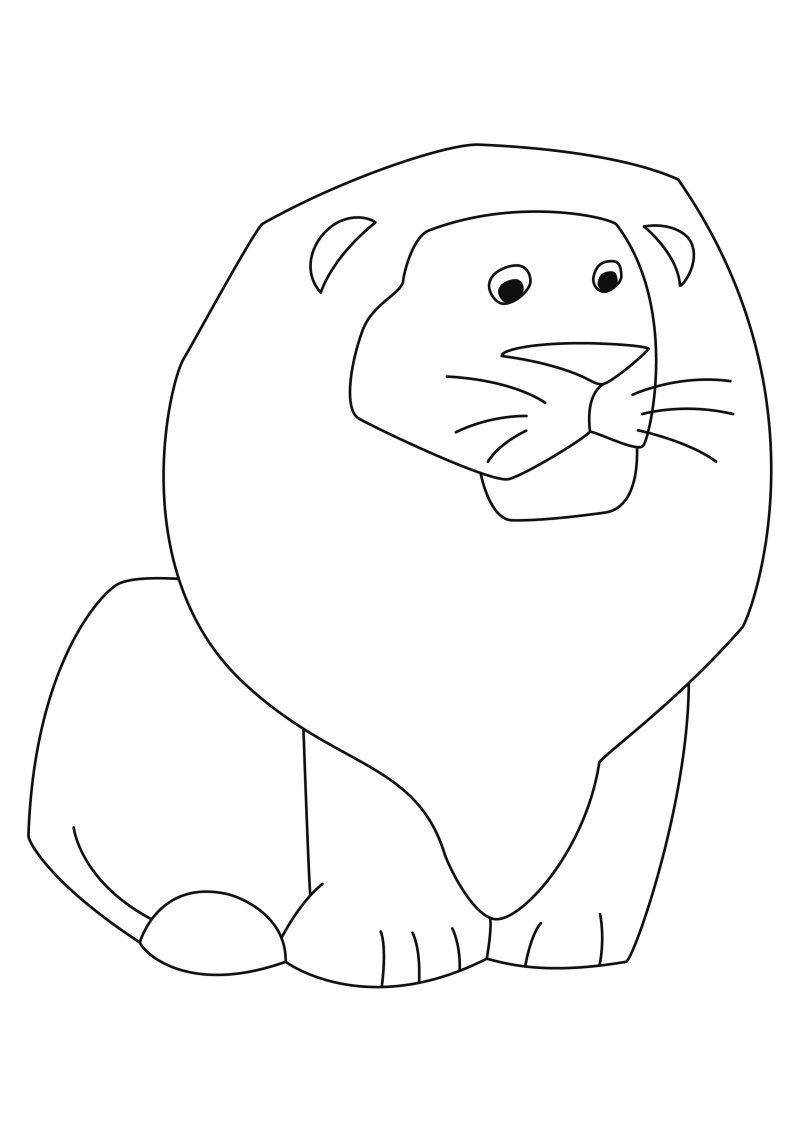 Lion 06 - motif à imprimer