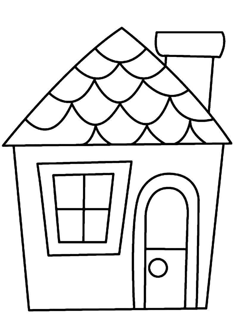 Maison 01 - motif à imprimer