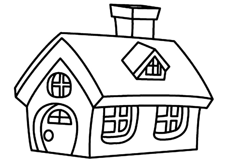 Maison 02 - motif à imprimer