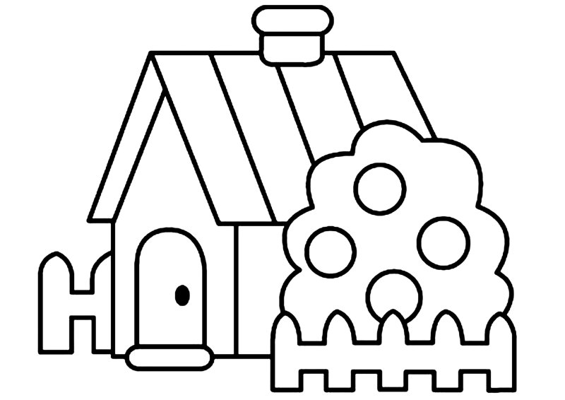 Maison 03 - motif à imprimer