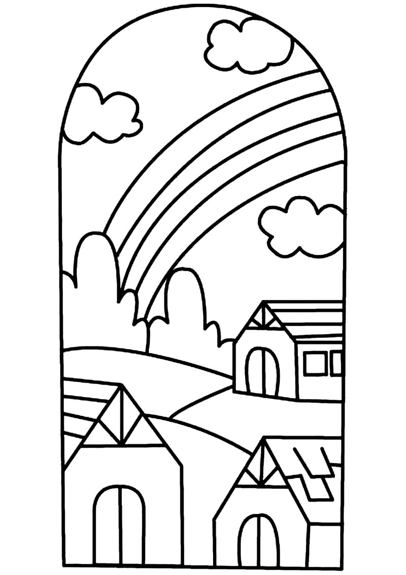 Maison 04 - motif à imprimer