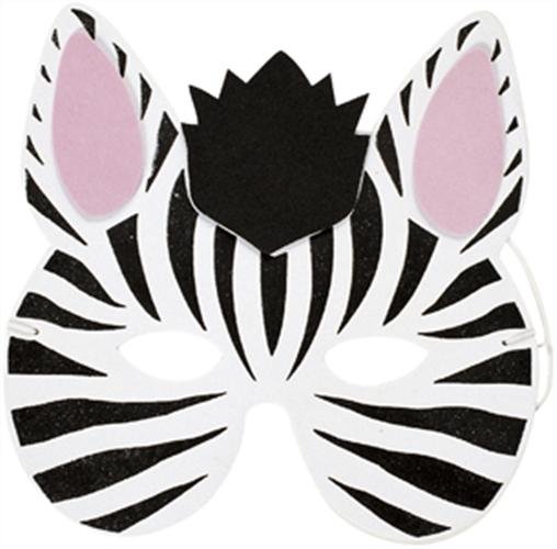 Masque zèbre - motif à imprimer