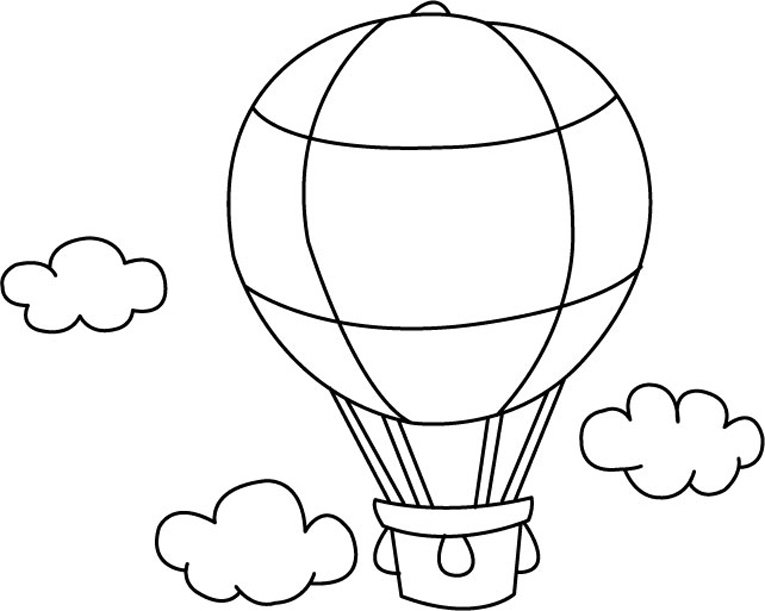 Montgolfière 01 - motif à imprimer