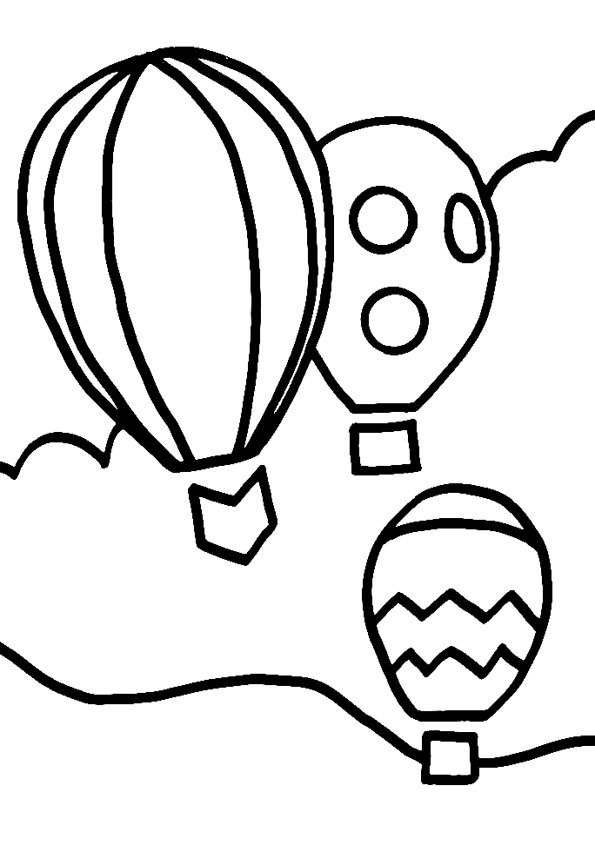 Montgolfière 02 - motif à imprimer