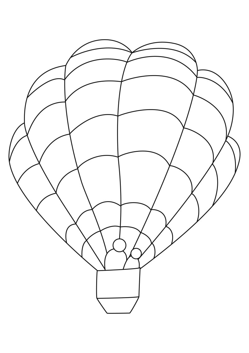Montgolfière 03 - motif à imprimer