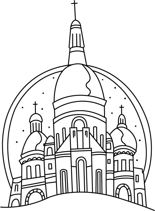 Moscou - motif à imprimer