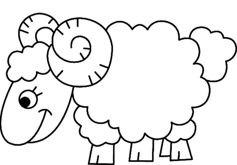 Mouton 02 - motif à imprimer