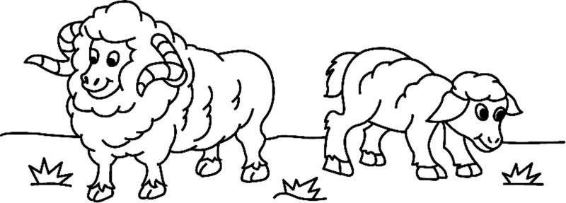 Mouton 03 - motif à imprimer