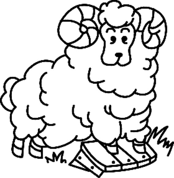 Mouton 04 - motif à imprimer