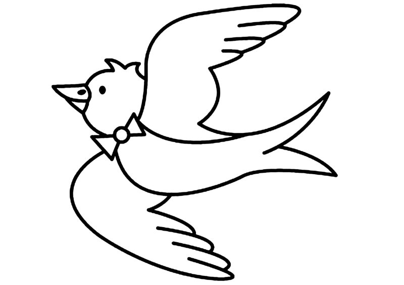 Oiseau 09 - motif à imprimer