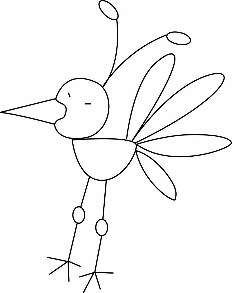 Oiseau 17 - motif à imprimer