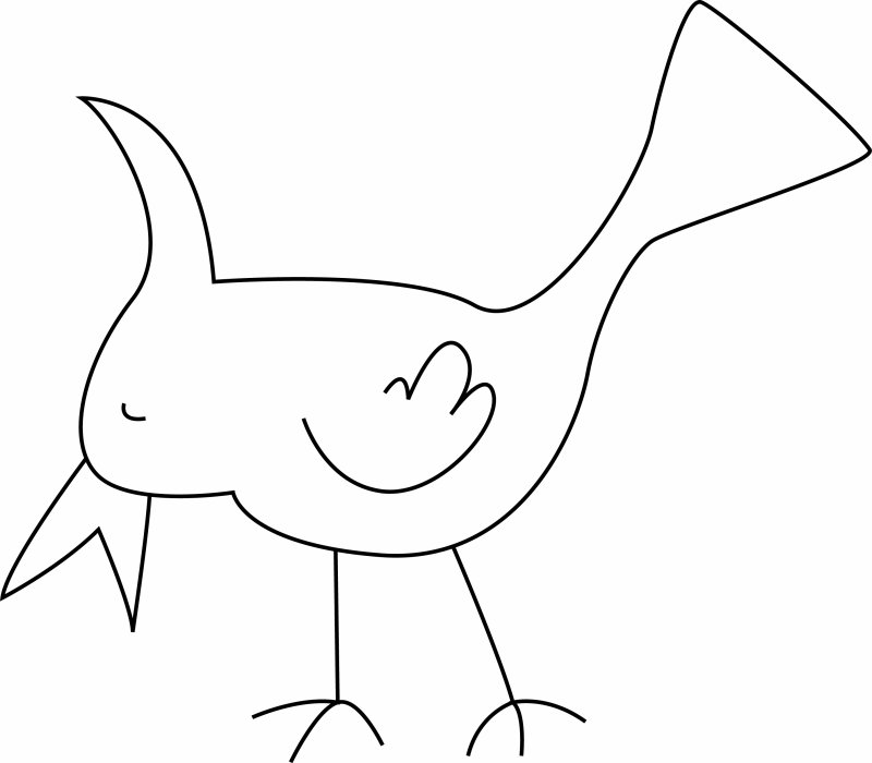 Oiseau 19 - motif à imprimer