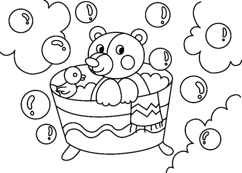 Ourson 009 - motif à imprimer