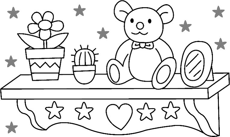 Ourson 02 - motif à imprimer