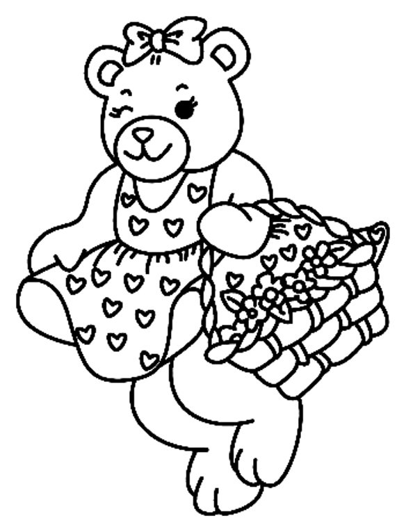 Ourson 039 - motif à imprimer