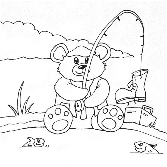 Ourson 16 - motif à imprimer