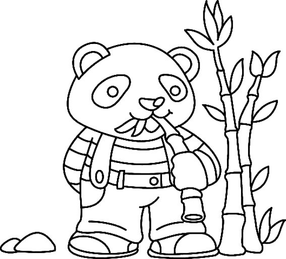 Panda 03 - motif à imprimer